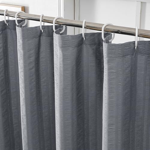 Aiyufeng Moga Stall Shower Curtain 36x72 Inches, Grey Shower Curtain, Fabric Shower Stall Curtains, Hotel Quality Bathroom Shower Curtains