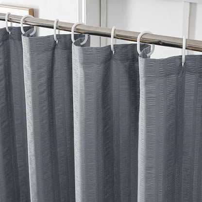 Aiyufeng Moga Stall Shower Curtain 36x72 Inches, Grey Shower Curtain, Fabric Shower Stall Curtains, Hotel Quality Bathroom Shower Curtains