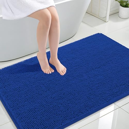 OLANLY Large Bathroom Rugs 47x32, Extra Soft Absorbent Chenille Bath Rugs