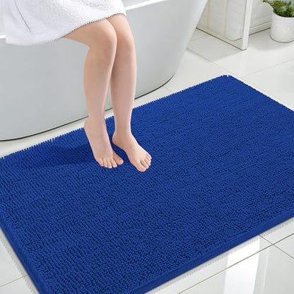 OLANLY Large Bathroom Rugs 47x32, Extra Soft Absorbent Chenille Bath Rugs