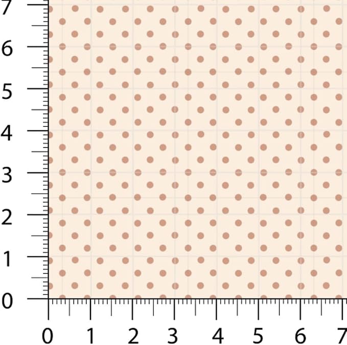 Pastel Patchwork Fabric Panel 100x155 cm – 100% Cotton Satin, 6 Coordinated Floral, Stripe & Dot Prints on One Continuous Sheet for Quilting, Sewing & DIY Crafts (Vintage Soft Mix, 6pcs 50x50cm)