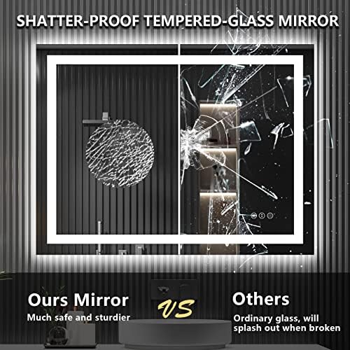 48x36 LED Bathroom Mirror with Lights, Lighted Vanity Mirror