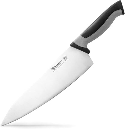 10-Inch Chef Knife, NSF Certified Razor-Sharp High Carbon Stainless Steel Blade – Ergonomic Color Coded Handle, Non-Slip Grip Kitchen Knife, DT-10 Series, Cool Grey