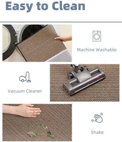 PADOOR Non-Slip Bath Mat With Rubber-Backing, Braided Absorbent Machine Washable Thin Rug for Bathroom Floor, Fits Under Door, Quick Dry, 17''x24'' Black