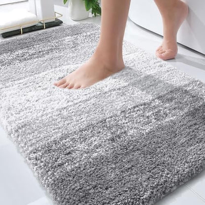 OLANLY Bathroom Rugs Mat 34x21, Extra Soft Absorbent Microfiber Bath Rugs