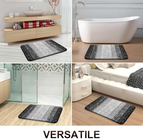OLANLY Bathroom Runner Rug 45x27, Extra Soft Absorbent Microfiber Bath Rugs
