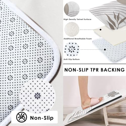 Bathroom Sets with Shower Curtain and Rugs, Boho, 4 Pcs Geometric