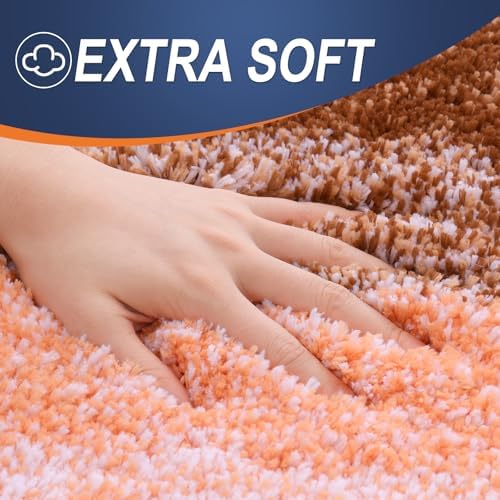 OLANLY Micorfiber Bathroom Rug Set 2 Piece, 30"x20"+24"x16"