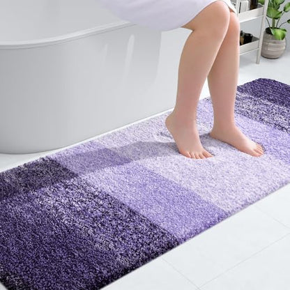 OLANLY Bathroom Runner Rug 70x24, Extra Soft Absorbent Microfiber Bath Rugs