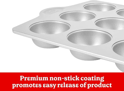 Betty Crocker Bakeware Bundle: Cooling & Icing Rack, Rectangular Pan, 12-Cup Muffin Pan, 9" Round -Loaf-Pan, Baking Sheet - All Durable Steel and Perfect for Baking right away.