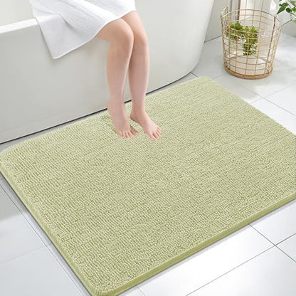 OLANLY Large Bathroom Rugs 40x32, Extra Soft Absorbent Chenille Bath Rugs