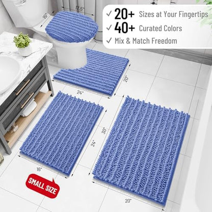 Arotive Bathroom Rugs Mat 36x24, Soft Absorbent Chenille Shaggy Bath Mat