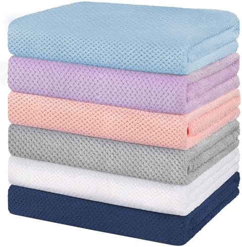 HOMEXCEL 6PK Bath Towel Set, 24x48 in, Absorbent&Quick Dry Towels for Hotel