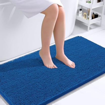OLANLY Bathroom Runner Rugs 40x24, Extra Soft Absorbent Chenille Bath Rugs