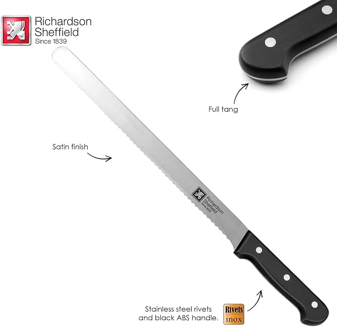 Richardson Sheffield Universal NSF Approved Professional Genoise Cake Knife, 12-Inch