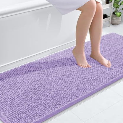 OLANLY Bathroom Runner Rugs 70x24, Extra Soft Absorbent Chenille Bath Rugs