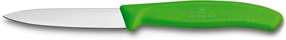 Victorinox Swiss Classic 2 Piece Paring Knife Set Straight Edge Pointed Tip - Green