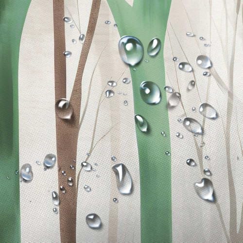 Birch Forest Abstract Shower Curtain Farmhouse Bathroom Decor 47X64 Inch