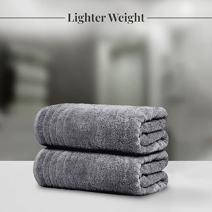 Tens Towels 8 Piece Towel Set, 2 XL Bath, 2 Hand, 4 Washcloth, Dark Grey