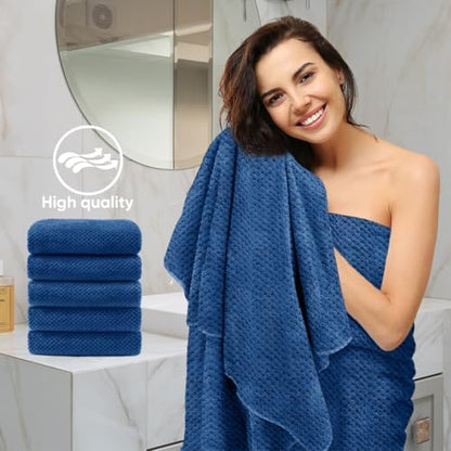 HOMEXCEL 6PK Bath Towel Set, 24x48 in, Absorbent&Quick Dry Towels for Hotel