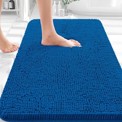 OLANLY Bathroom Rugs 35x24, Extra Soft Absorbent Chenille Bath Rugs