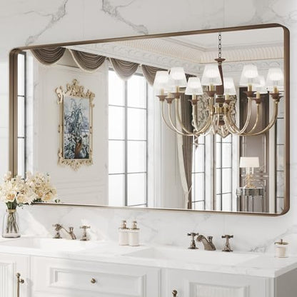 WEER Bronze Bathroom Vanity Mirror 60X30 Inch
