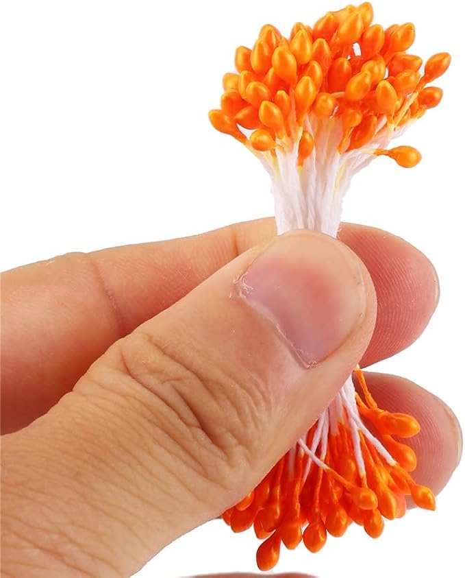 DECORA 20 Bundles 1700 Pieces Assorted Color 3mm Pearl Flower Stamen for Card Making Decoratiaon