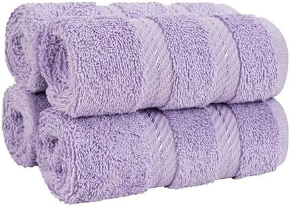 American Soft Linen 100% Cotton Luxury Turkish Towels, 4 PC Washcloth Set