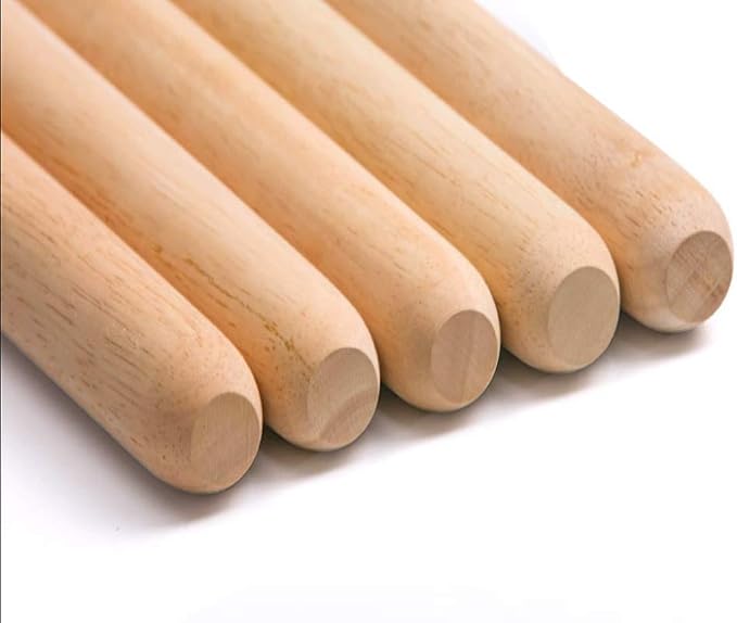 Wooden Rolling Pin, French Dumpling Rolling Pin for Baking Pizza Dough Roller 30 x 3.5cm