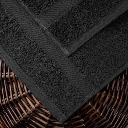Superior Egyptian Cotton Ultra Plush & Absorbent, 10 Piece Set, Black