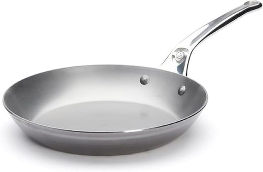 de Buyer MINERAL B Pro Carbon Steel Fry Pan - 11” Diameter, 8.3” Cooking Surface - Ideal for Searing, Sauteing & Reheating - Naturally Non-Stick Finish - Made in France