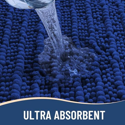 Arotive Bathroom Rugs Mat 34x21, Soft Absorbent Chenille Shaggy Bath Mat
