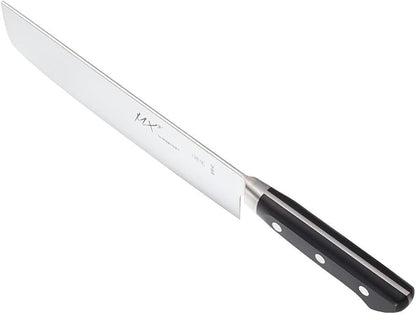 Mercer Culinary MX3 Premium San Mai VG-10 Steel Core Blade Nakiri Knife, 185mm 7 Inch,Black