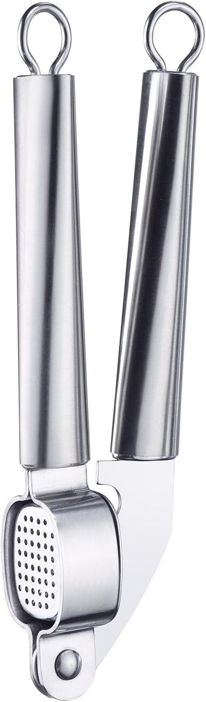 Westmark 18362270 Stainless Steel Garlic Press, Does It Right the First Time, Silver/Gray