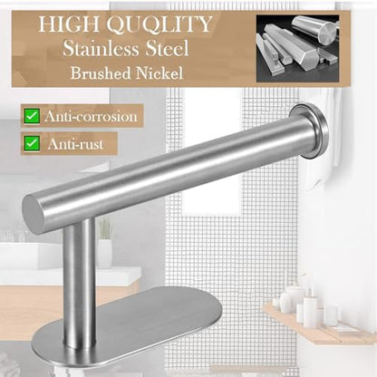 JOPOFI Toilet Paper Holder - Adhesive Toilet Paper Holder - Brushed Nickel