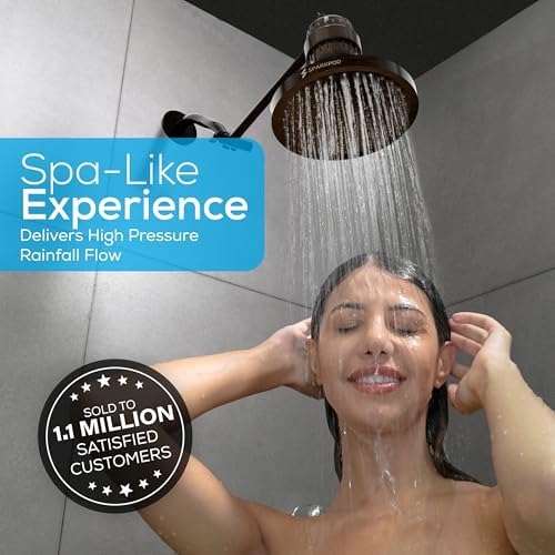 SparkPod Rain Shower Head, 8 Inch Round, Vintage Oil-Rubbed Bronze Finish