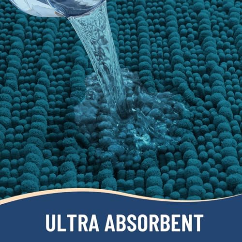 Arotive Bathroom Rugs Mat 70x24, Soft Absorbent Chenille Shaggy Bath Mat