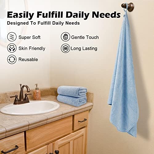 Orighty Bath Towels, Soft Feel Bath Towel, 4 Pack (27'' x 54'')