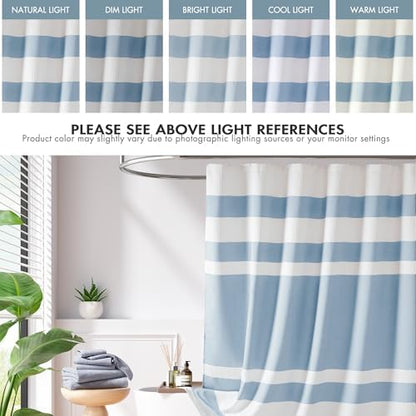 Madison Park Spa Waffle Shower Curtain for Bathroom, 72 x 72, Blue