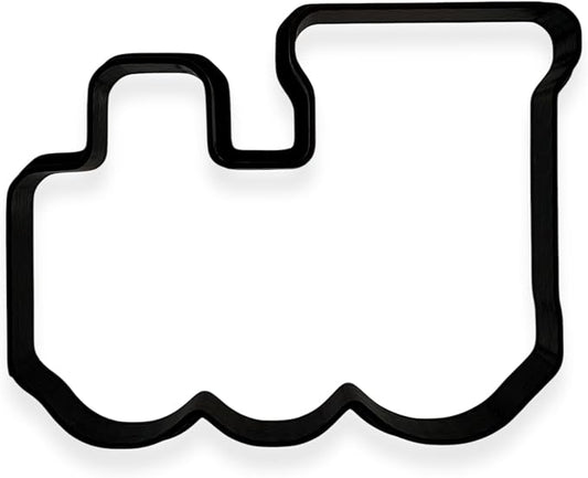 Train Engine Cookie Cutter with Easy Push Design