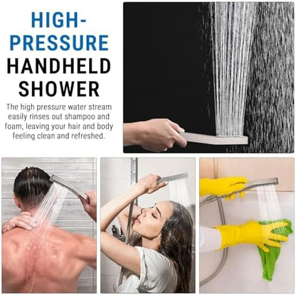 G-Promise All Metal 14" Rain Shower Head with Handheld for Bathroom Upgrade
