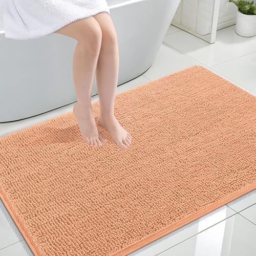 OLANLY Large Bathroom Rugs 44x32, Extra Soft Absorbent Chenille Bath Rugs