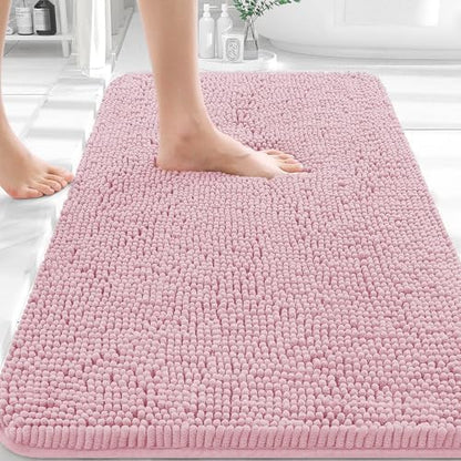 OLANLY Bathroom Rugs 30x20, Extra Soft Absorbent Chenille Bath Rugs