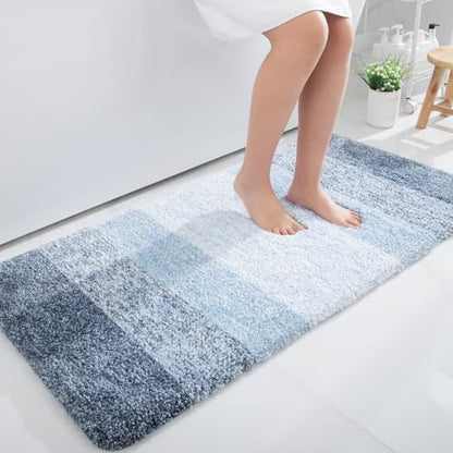 OLANLY Bathroom Runner Rug 40x24, Extra Soft Absorbent Microfiber Bath Rugs