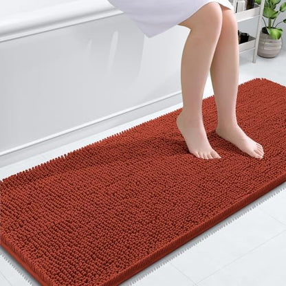 OLANLY Bathroom Runner Rugs 59x24, Extra Soft Absorbent Chenille Bath Rugs