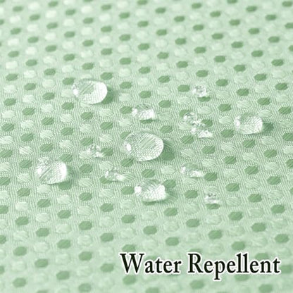 Gibelle No Hook Cloth Mint Green Shower Curtain with Liner, 72x74