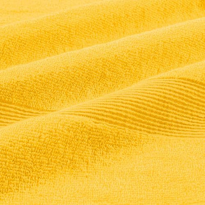 Belizzi Home 8 Piece Towel Set 100% Ring Spun Cotton, 2 Bath Towels 27x54, 2 Hand Towels 16x28 and 4 Washcloths 13x13 - Ultra Soft Highly Absorbent Machine Washable Hotel Spa Quality - Yellow