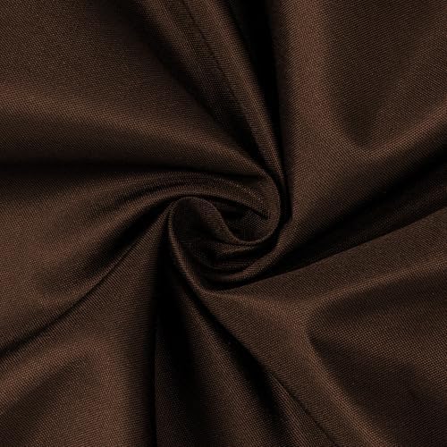N&Y HOME Fabric Shower Curtain or Liner with Magnets, Brown
