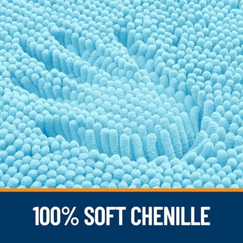 OLANLY Bathroom Runner Rugs 47x24, Extra Soft Absorbent Chenille Bath Rugs