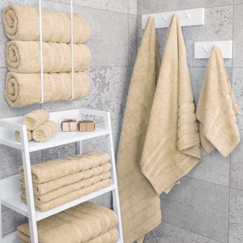 American Soft Linen 100% Cotton Luxury Turkish Towels, 4 PC Bath Towel Set